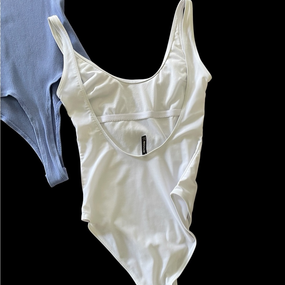 2 Bodysuits ME TO WE and PRETTY LITTLE THING - Blue and White - Picture 6 of 9